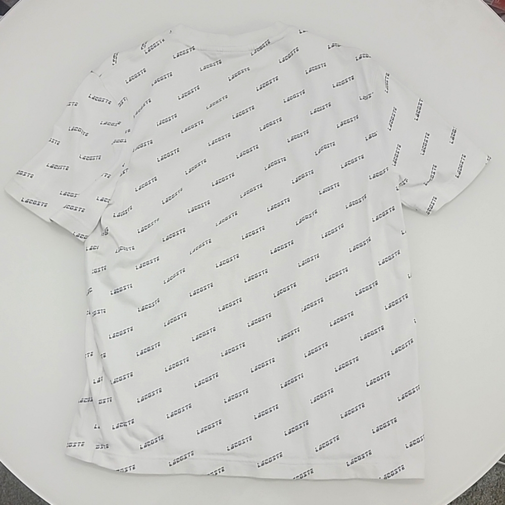 Lacoste Repeat Logo Pattern Crew Neck Tee - image 4